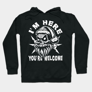 Skull Santa Claus Appreciative Gratitude Hoodie